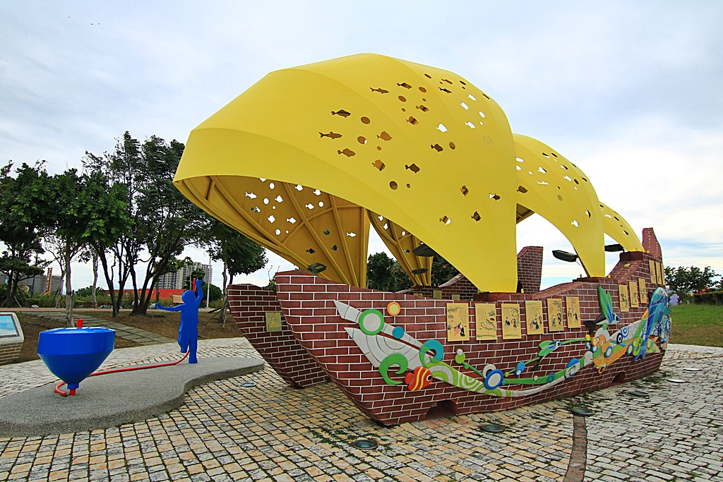 台中地景3D彩繪,頂魚寮公園