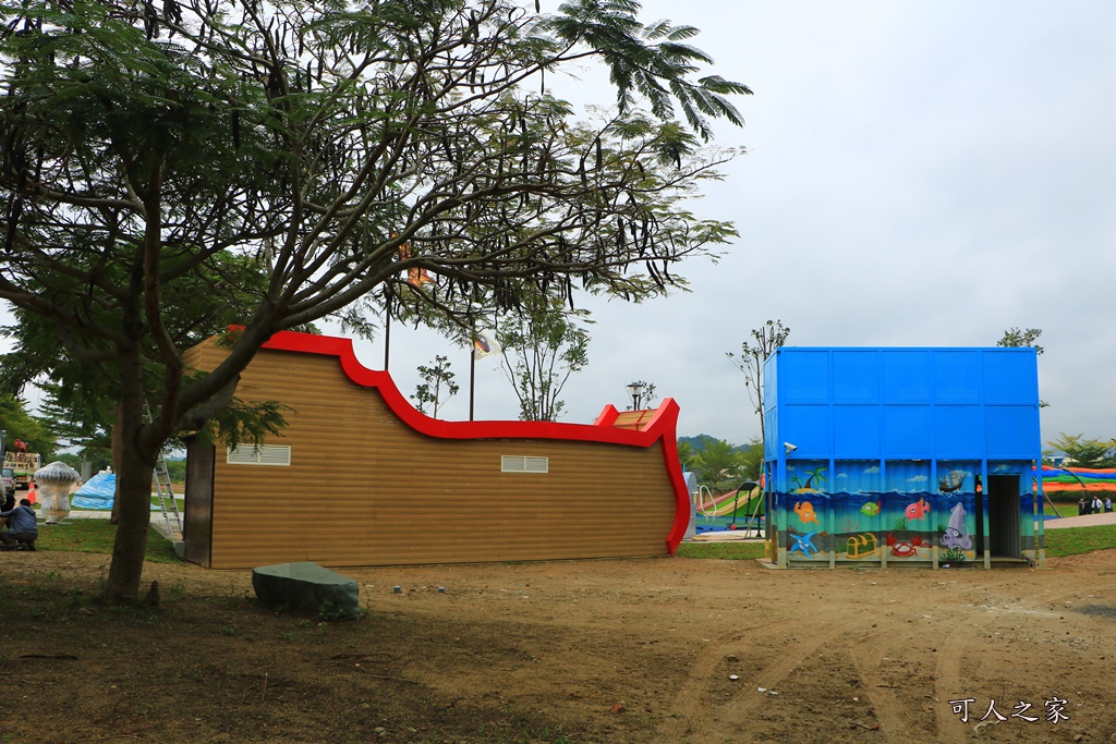 八爪章魚溜滑梯,苗栗特色公園,苗栗縣議會後方,貓裏喵親子公園