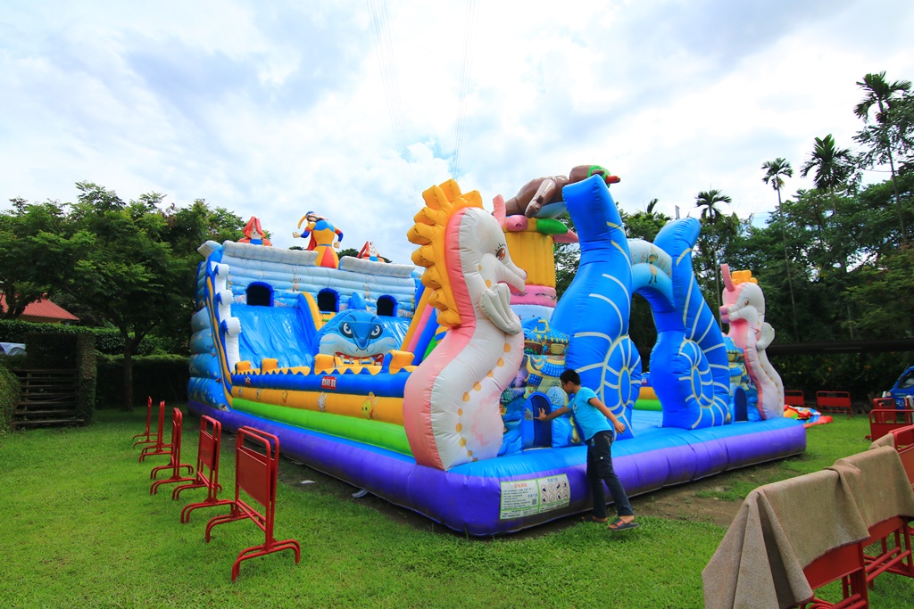 南投新景點海盜船,南投海盜村試營運免費入園,竹屋部落