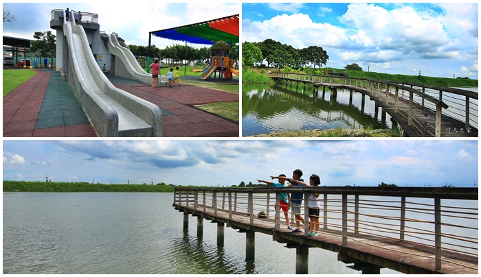 公園綠地,新增二層樓溜滑梯,景觀吊橋,無障礙設施,生態教育 @可人之家