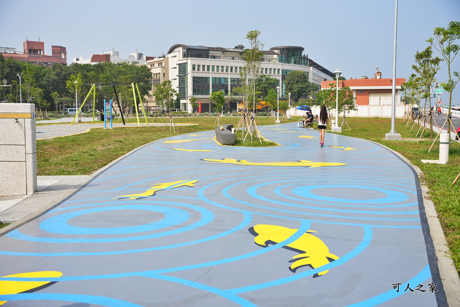 健康綠洲公園,台南景點,台南親子景點,台南遛小孩,溜滑梯,滑索區,玩沙景點