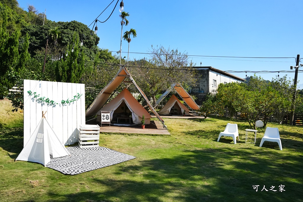 台中景點,帳篷區,日日木木,野餐式餐廳 @可人之家