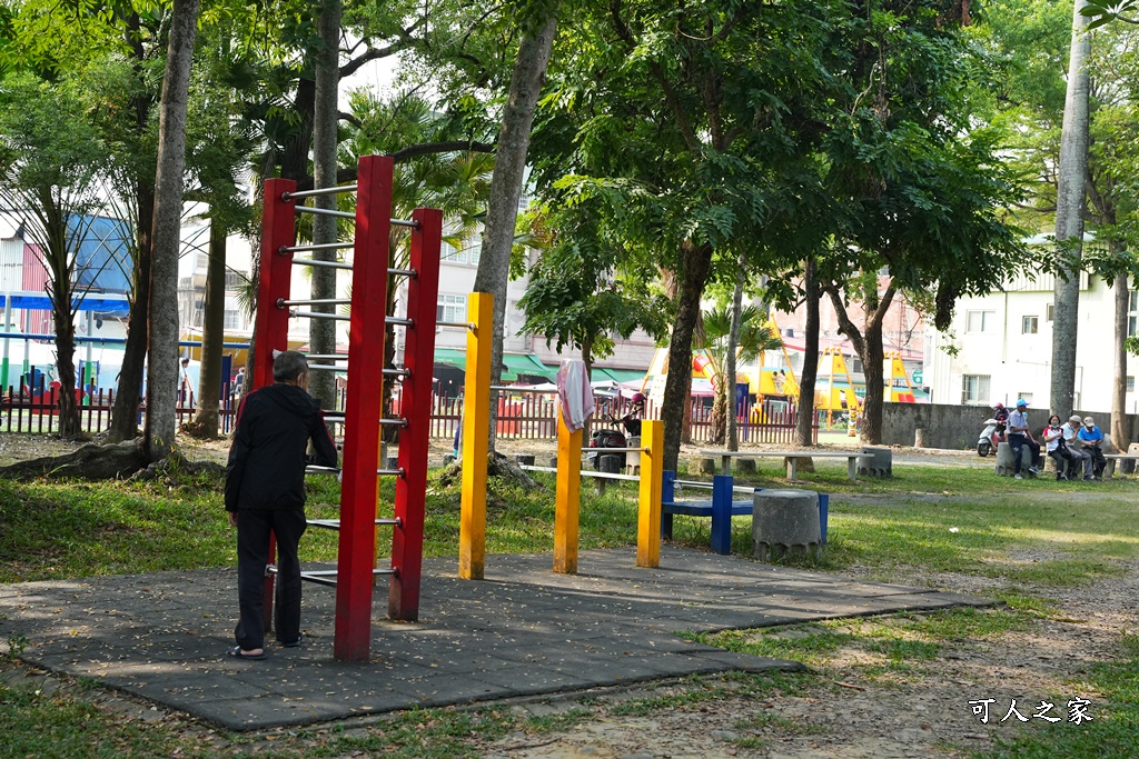 南投市中山公園,南投特色遊戲場,露營風特色遊戲設施