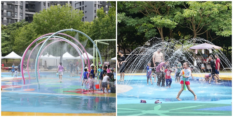 延伸閱讀：台中【潭雅神綠園道-中科公園戲水區】假日限定免費戲水好清涼！噴水設施樂翻天，3線道溜滑梯