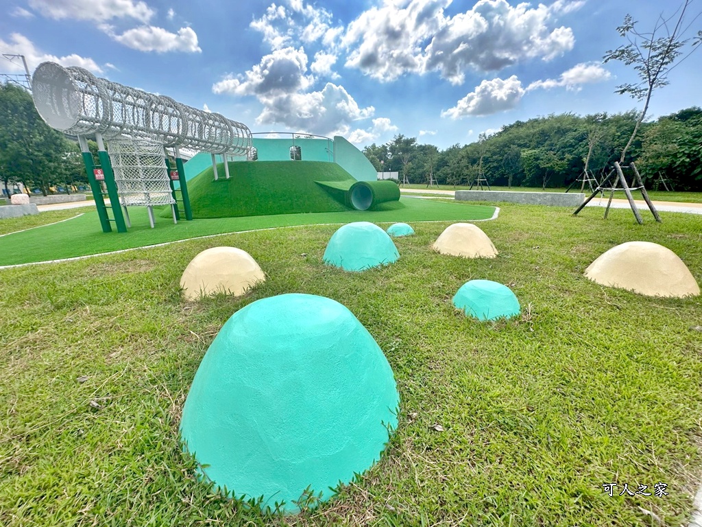 免費公園,彰化親子景點,溜滑梯,滑索,熊趣米公園,田中公園,親子放電,遛小孩