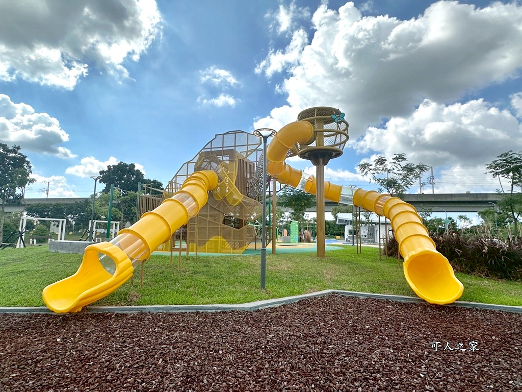 免費公園,彰化親子景點,溜滑梯,滑索,熊趣米公園,田中公園,親子放電,遛小孩