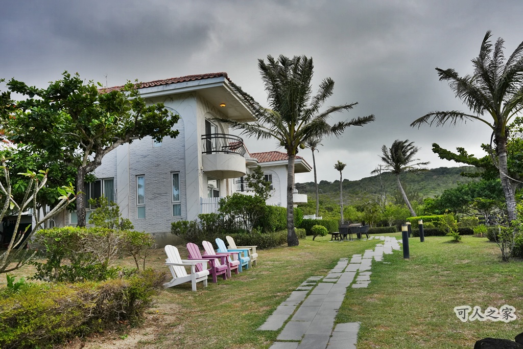 墾丁姊妹沙灘別墅,沙灘,海景4人房附陽台,船帆石住宿推薦,草地