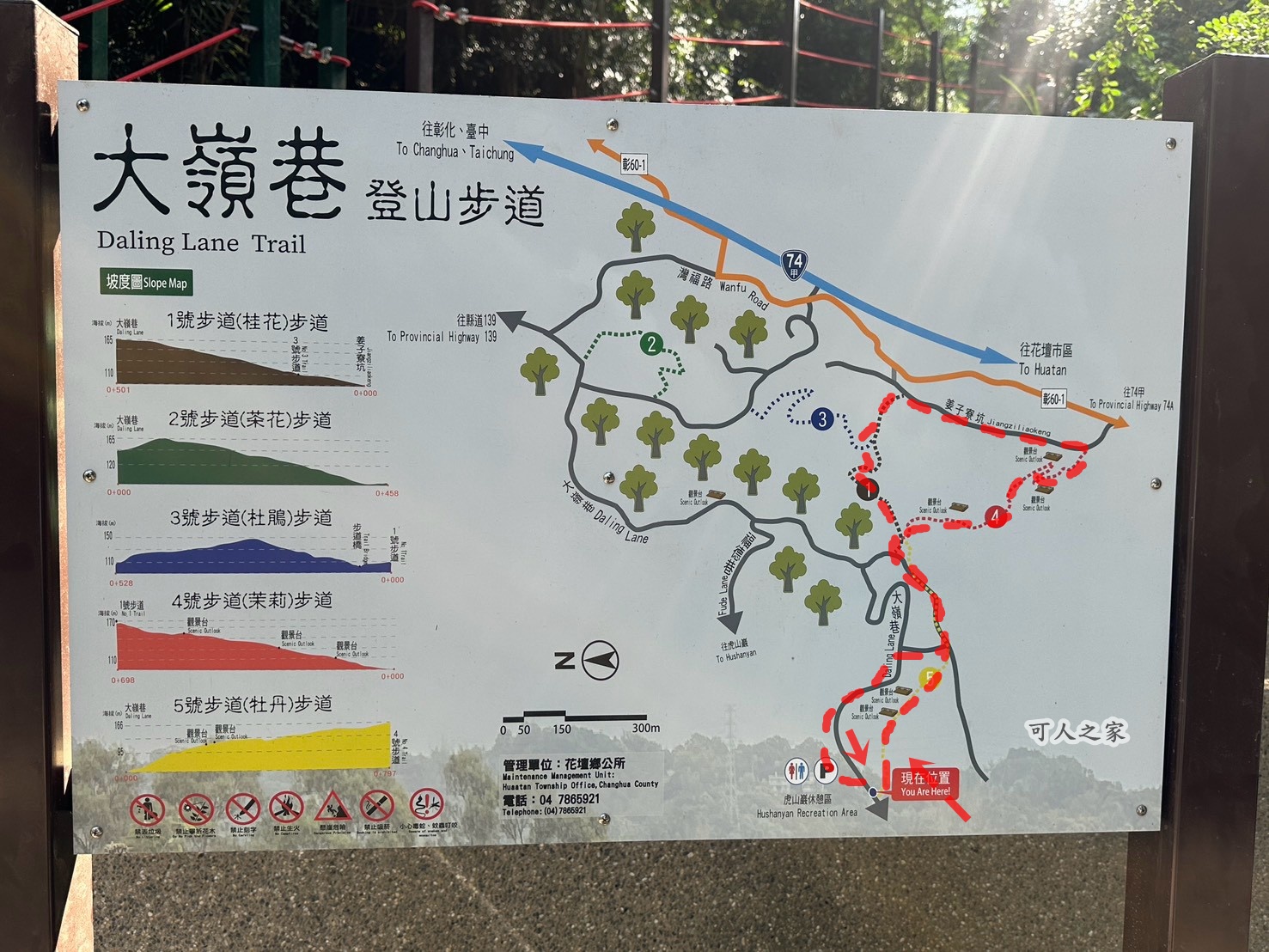 大嶺巷登山步道,彰化花壇步道,虎山巖步道